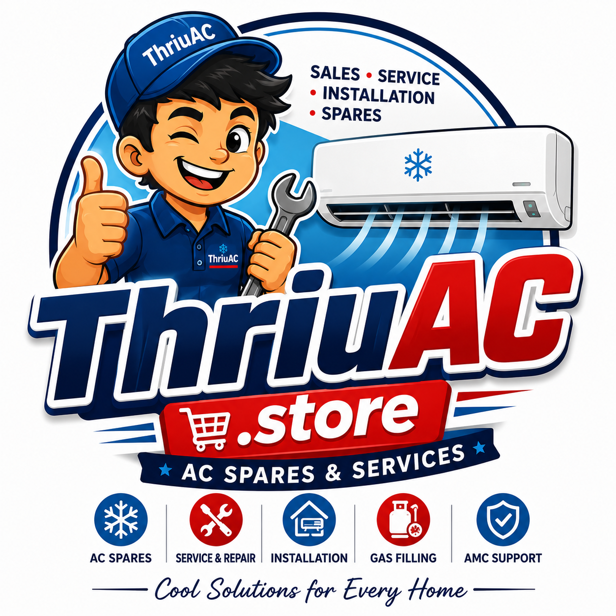 Thiru AC Spares & Services — AC sales, service, installation and spares in Pattukkottai
